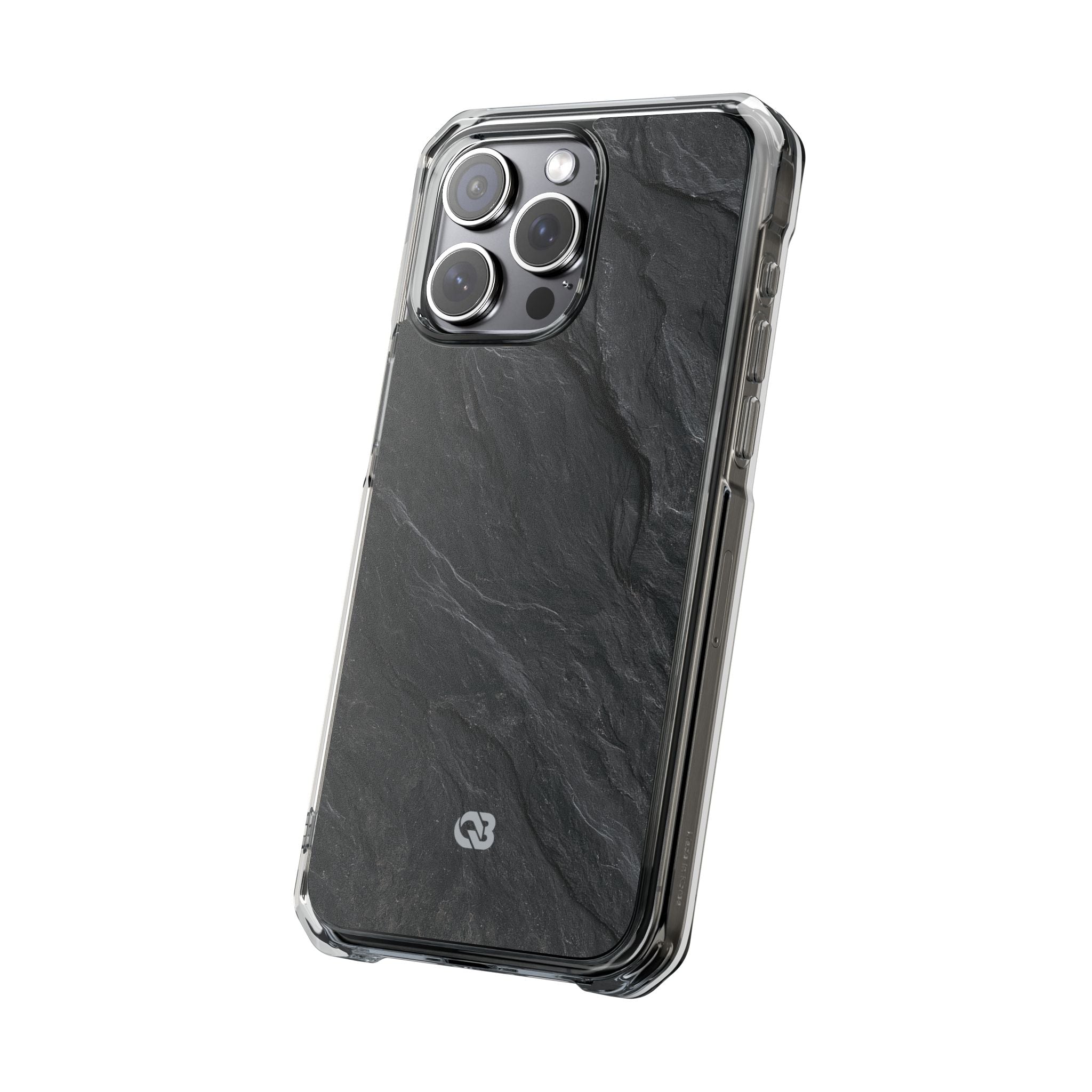 Black Impact MagSafe Phone Case for iPhone - Midnight Slate Ridge
