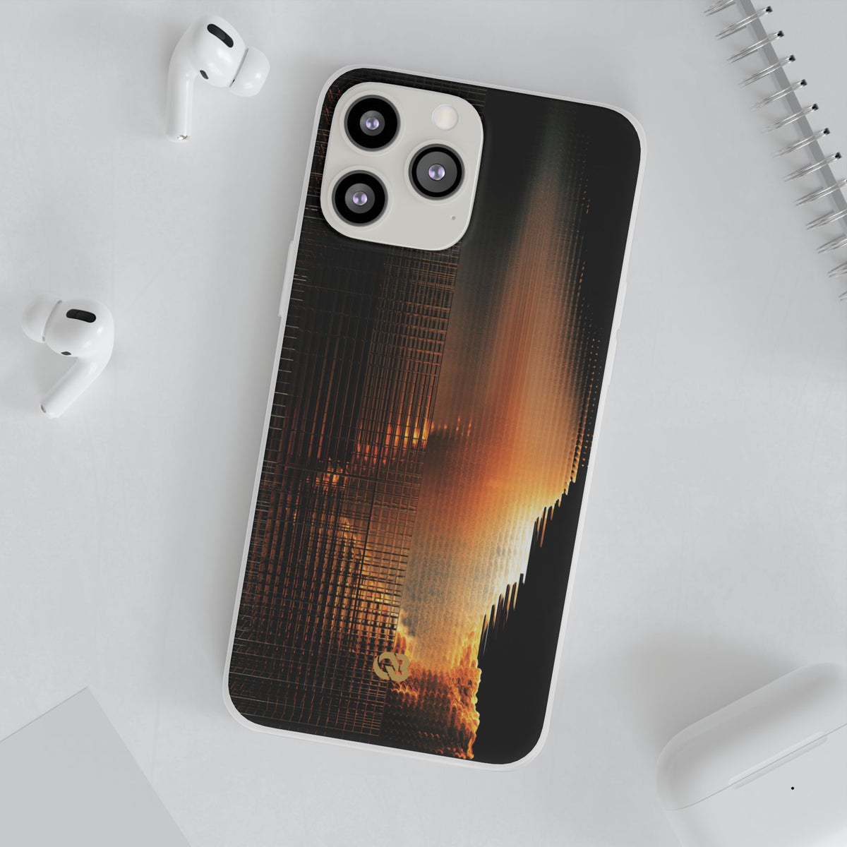 Luminous Grid · Lite Phone Case for iPhone ·  Black