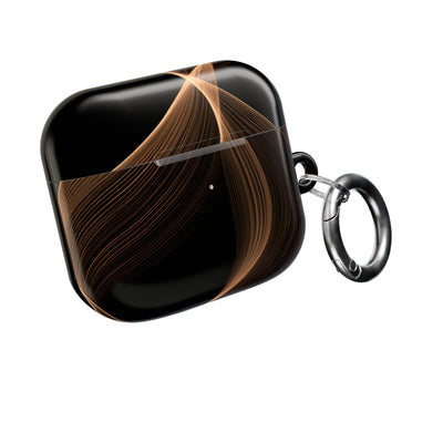Amber Contour Flow · Hard Case for AirPods & AirPods Pro · Black
