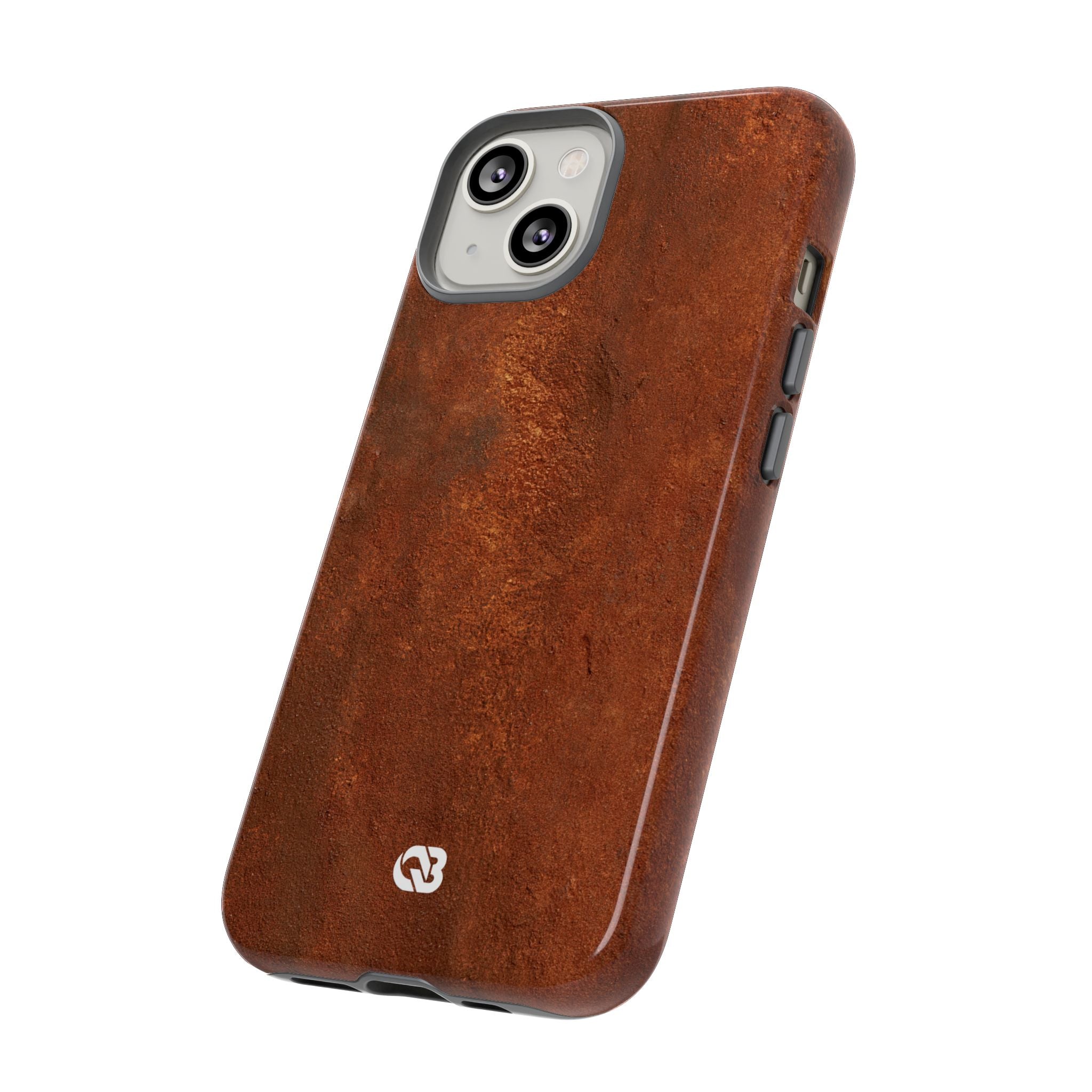Orange Tough Phone Case for iPhone - Oxidized Iron Crust