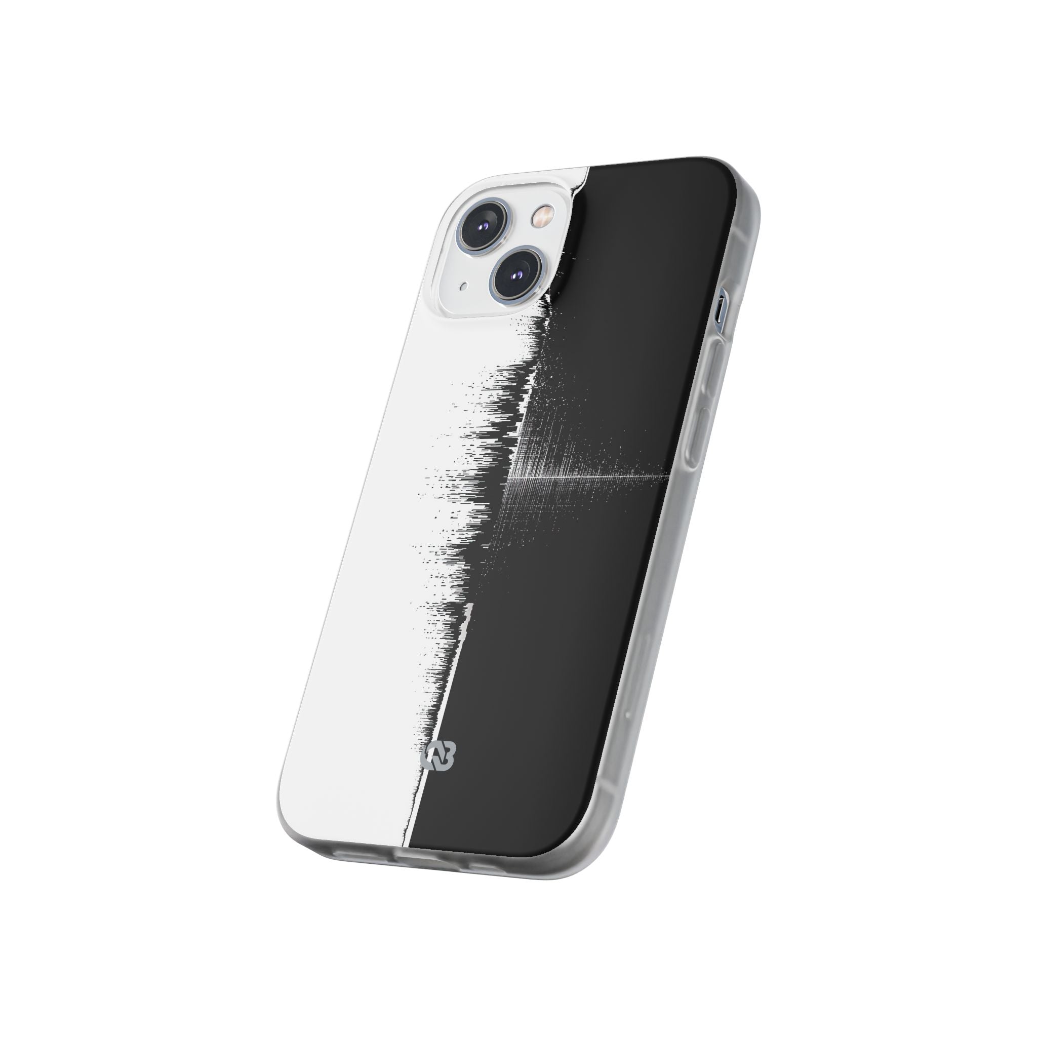 Black Lite Phone Case for iPhone - Static Signal Split