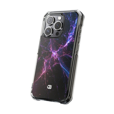 Neural Singularity · Clear Impact Magnetic Phone Case for iPhone · Black