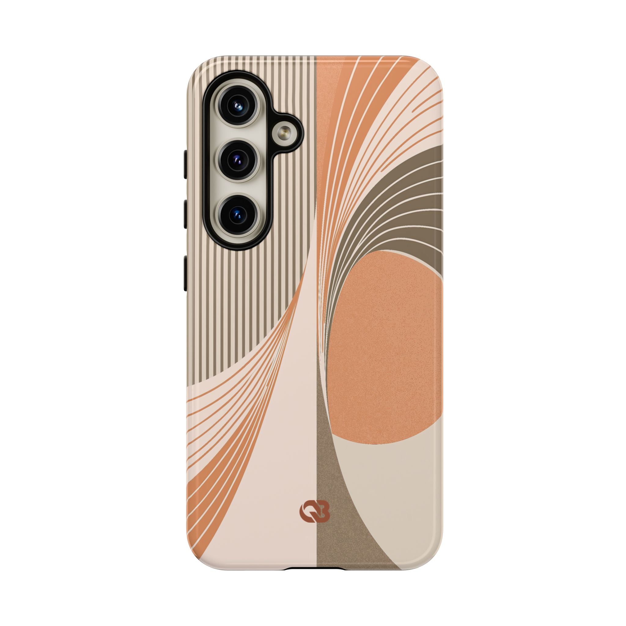 Orange Tough Phone Case for Samsung - Desert Arc Horizon