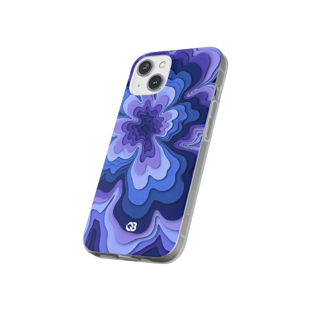 Periwinkle Strata Bloom · Lite Phone Case for iPhone ·  Purple