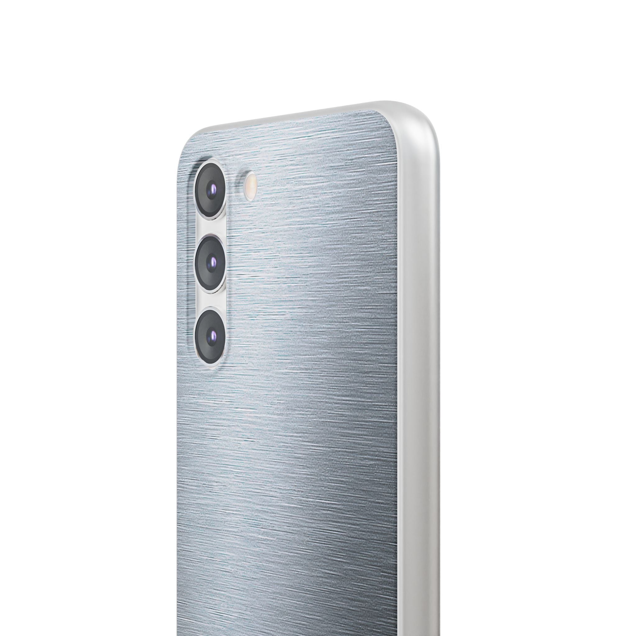 Silver Lite Phone Case for Samsung - Satin Chrome Grain