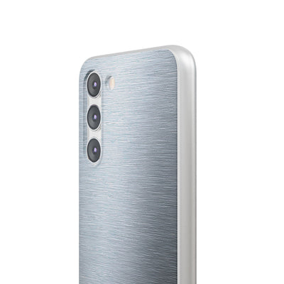 Silver Lite Phone Case for Samsung - Satin Chrome Grain