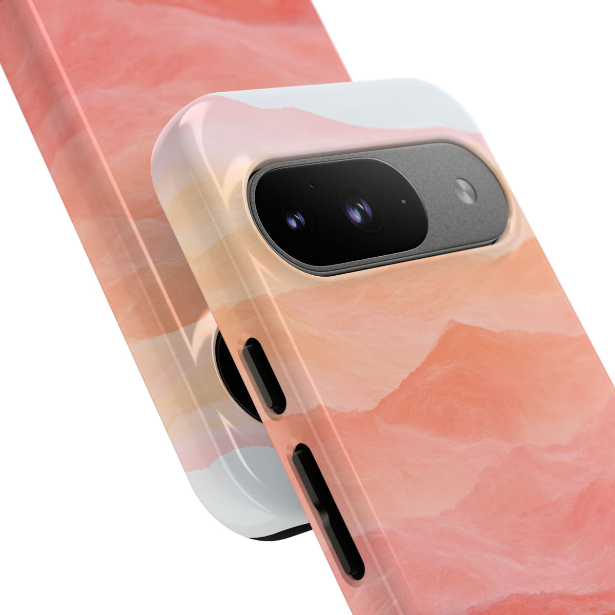 Alpenglow Ridge Vista · Tough Phone Case for Pixel ·  Orange