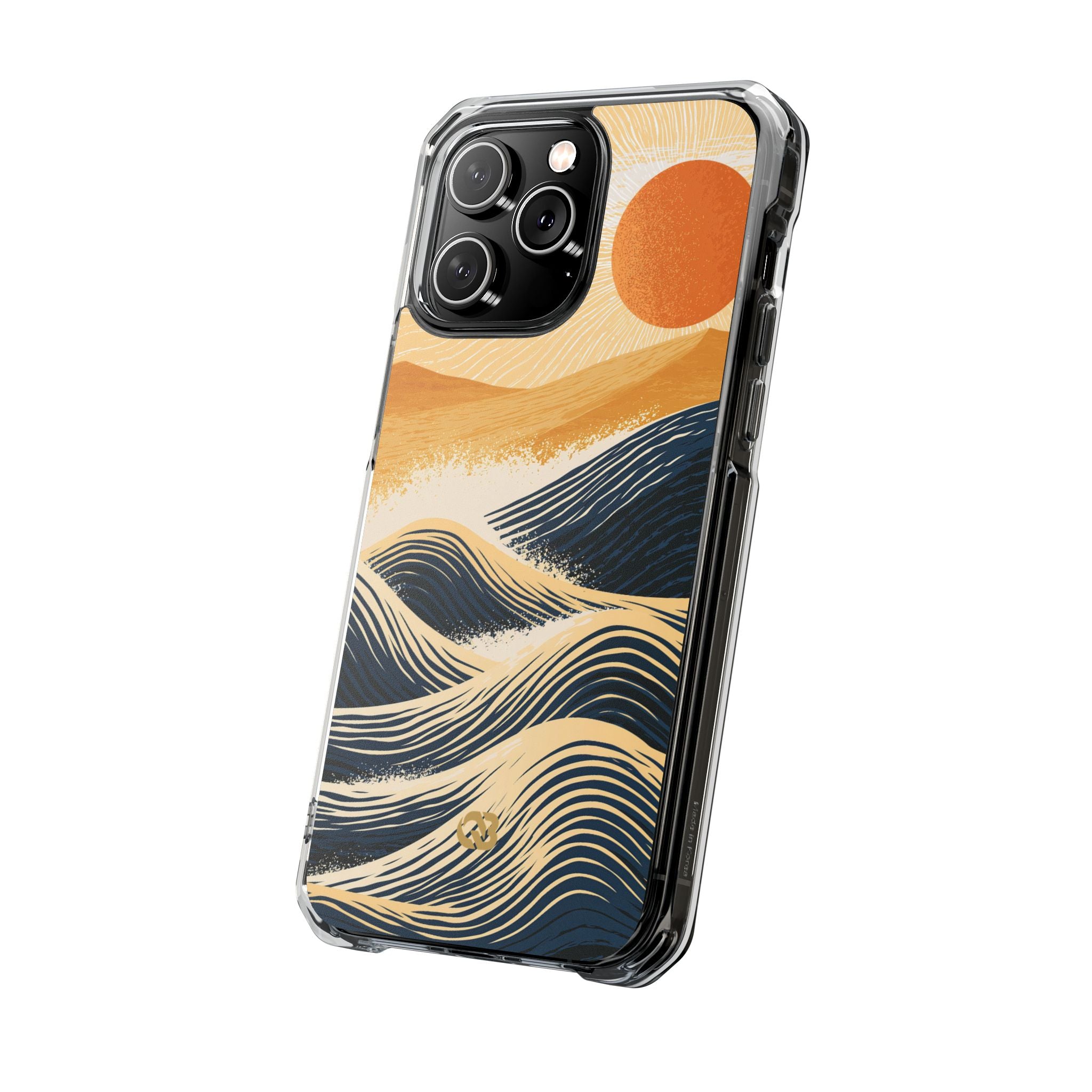 Blue Impact MagSafe Phone Case for iPhone - Kyoto Cresting Tide