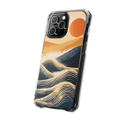 Blue Impact MagSafe Phone Case for iPhone - Kyoto Cresting Tide