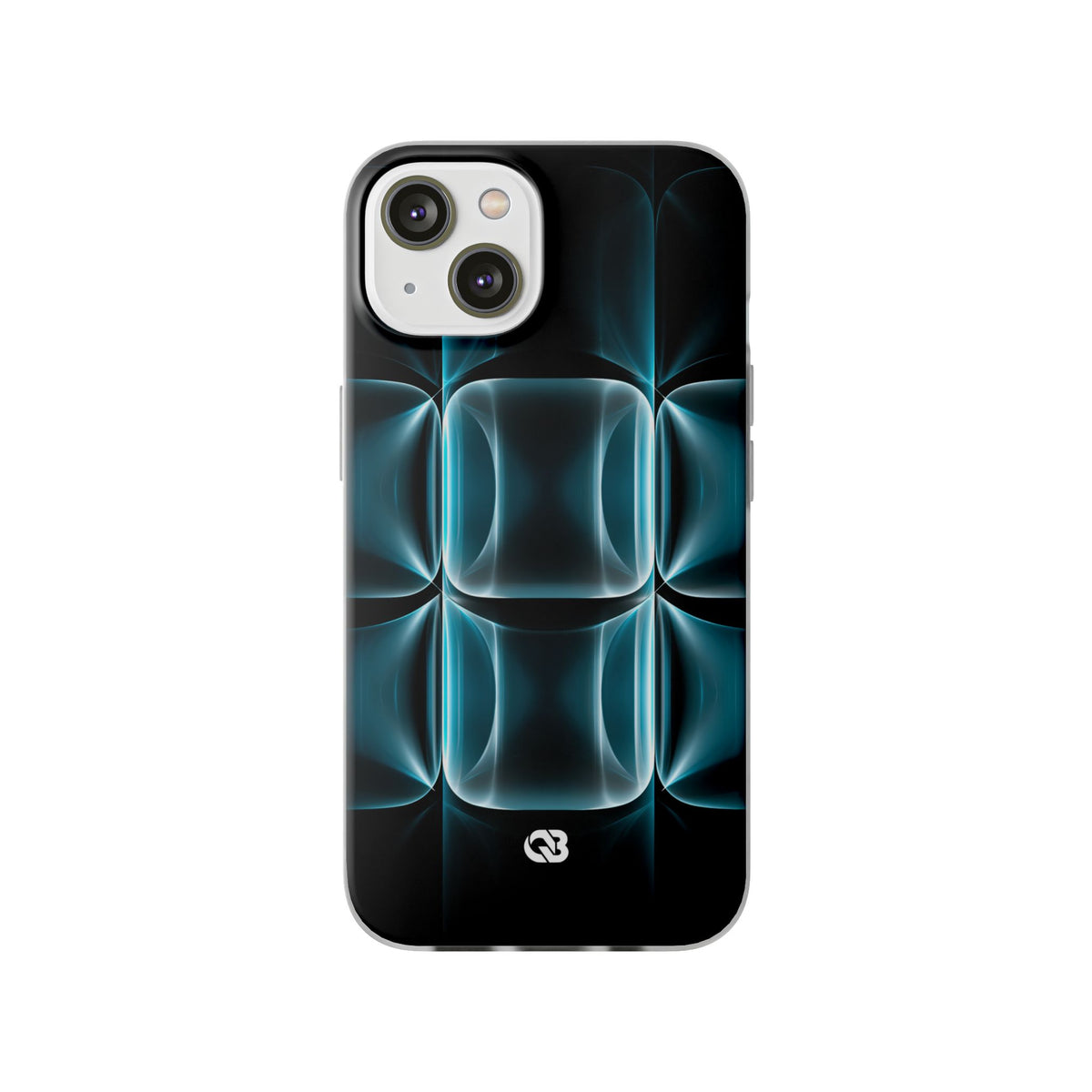 Translucent Cyber Grid · Lite Phone Case for iPhone ·  Teal