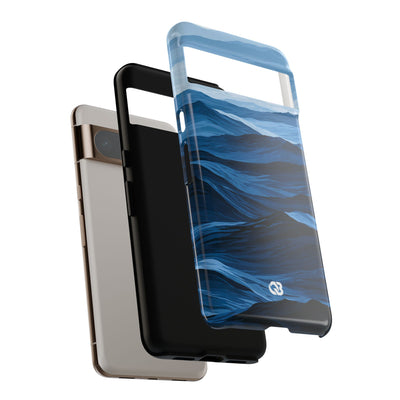 Blue Tough Phone Case for Google Pixel - Cobalt Ridge Tides