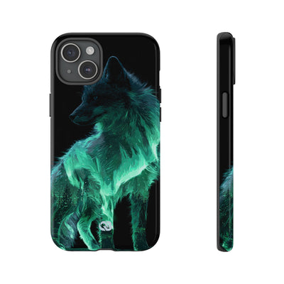 Nordic Aurora Fox · Tough Phone Case for iPhone · Teal