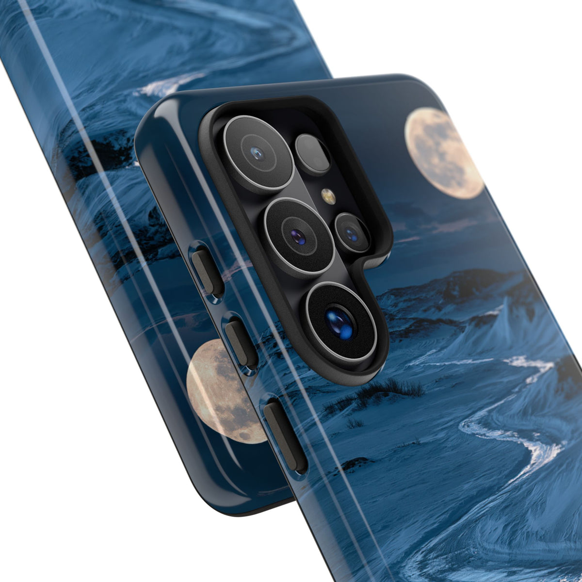 Arctic Moon Drift · Tough Phone Case for Samsung · Blue