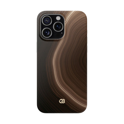 Brown Lite Phone Case for iPhone - Bronzed Canyon Relief