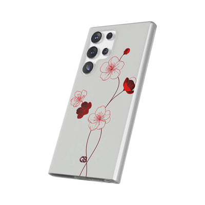 Red Lite Phone Case for Samsung - Kyoto Ember Bloom