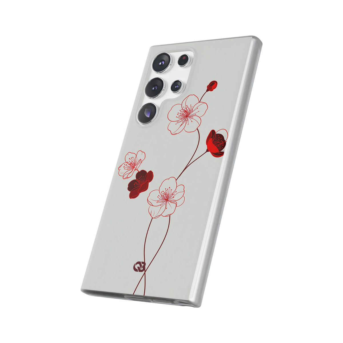 Crimson Sakura Blossom · Lite Phone Case for Samsung · Red