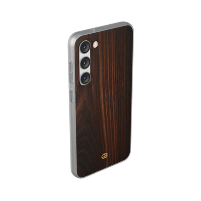 Brown Lite Phone Case for Samsung - Burnished Mahogany Grain