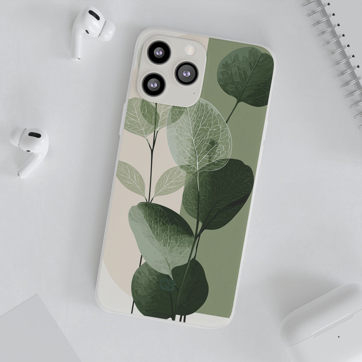 Layered Eucalyptus Study · Lite Phone Case for iPhone ·  Green