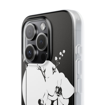 Black Lite Phone Case for iPhone - Lunar Orchid Grid