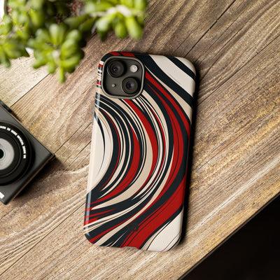 Karmesin Fluss Wellen · Tough Handyhülle für iPhone