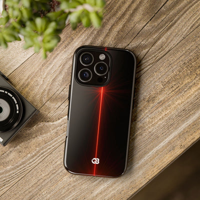 Red Tough Phone Case for iPhone - Crimson Flare Vector
