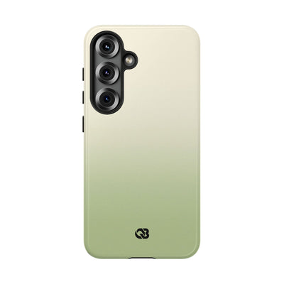 Green Tough Phone Case for Samsung - Bone Sage Fade