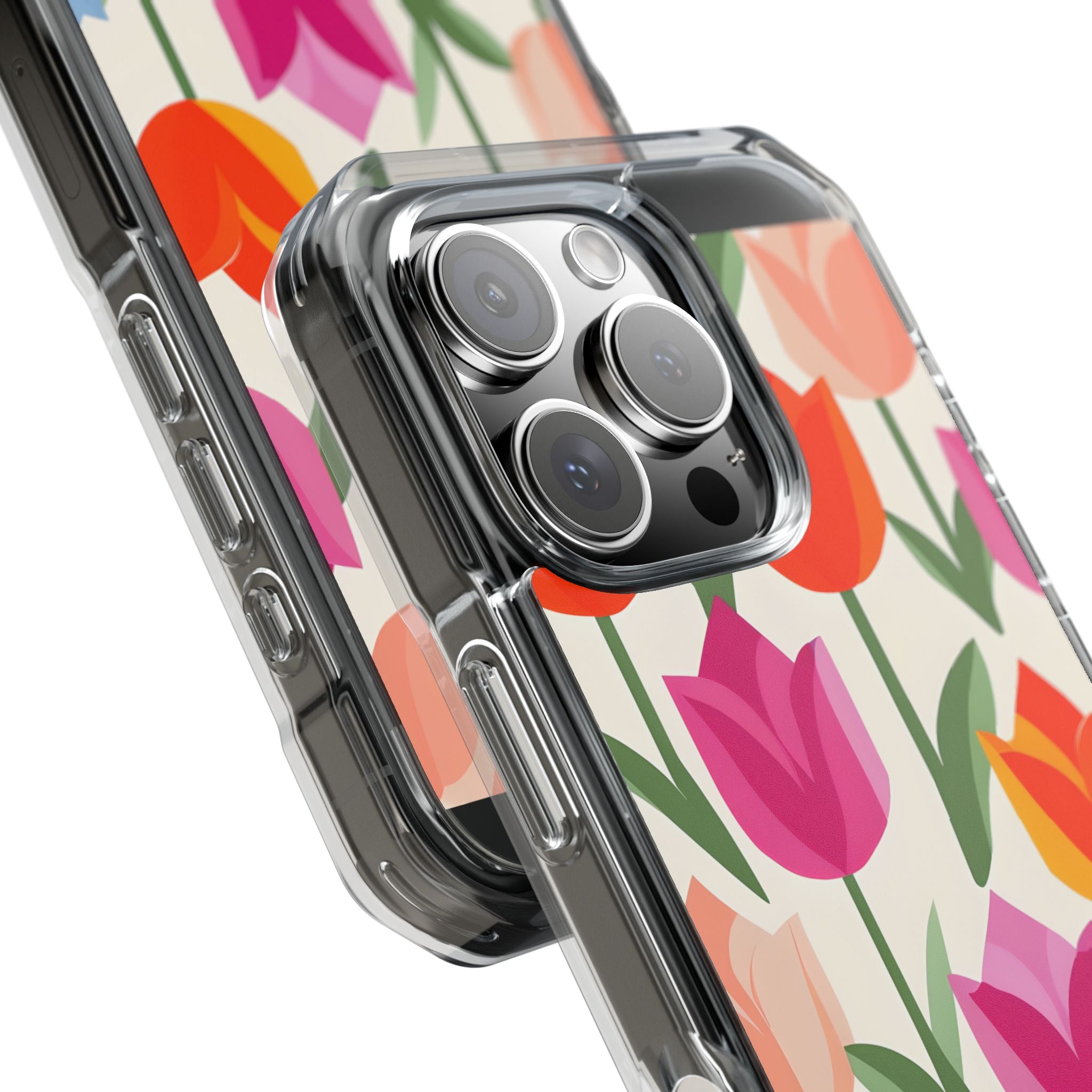 Vibrant Petal Grid · Impact Handyhülle für iPhone · Magsafe