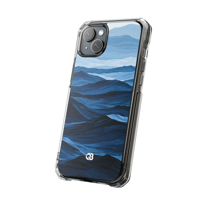 Blue Impact MagSafe Phone Case for iPhone - Cobalt Ridge Tides