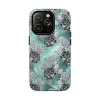 Frost Mint Floral · Tough+ Case  · MagSafe