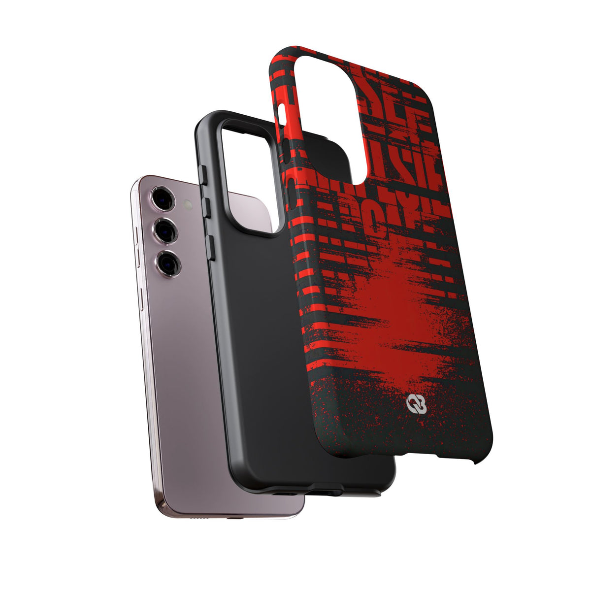 Crimson Redaction · Tough Phone Case for Samsung · Black