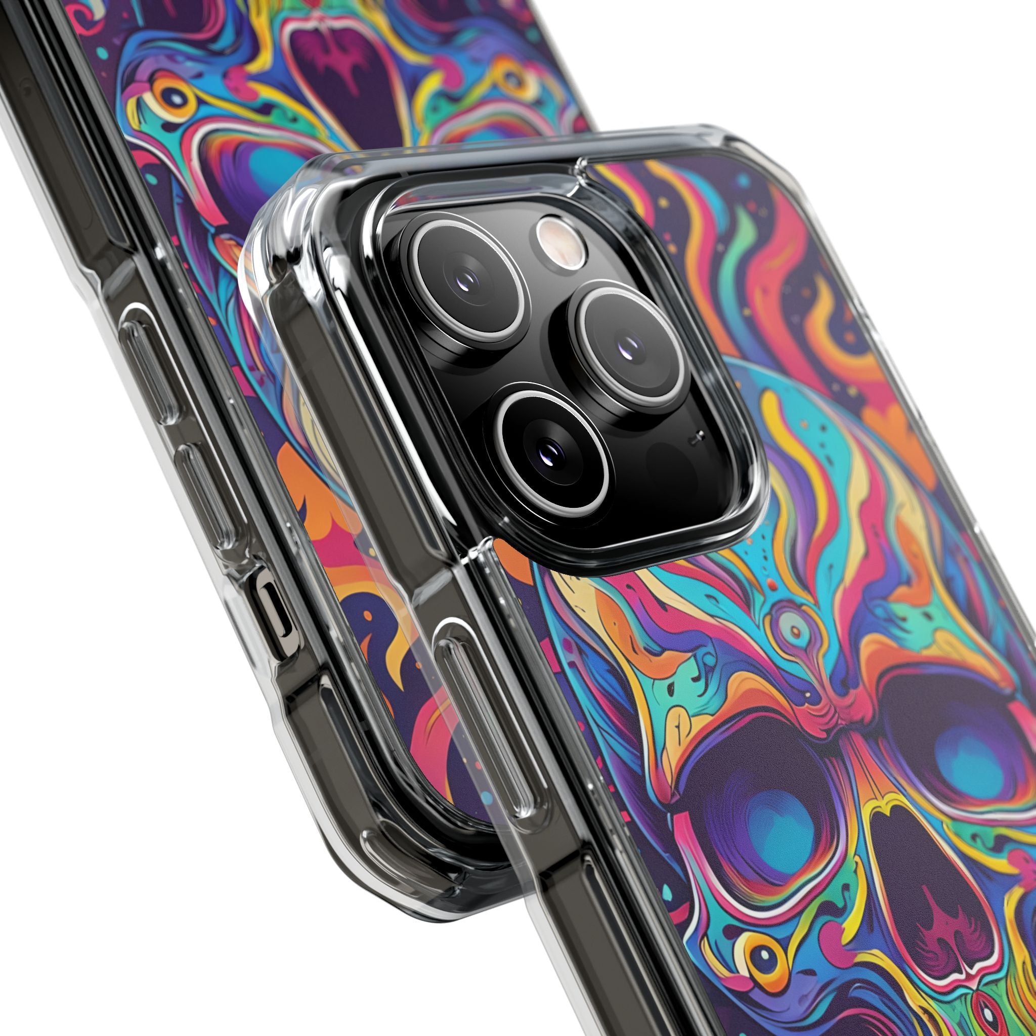 Flaming Skull iPhone 14 Pro Cover - Impact