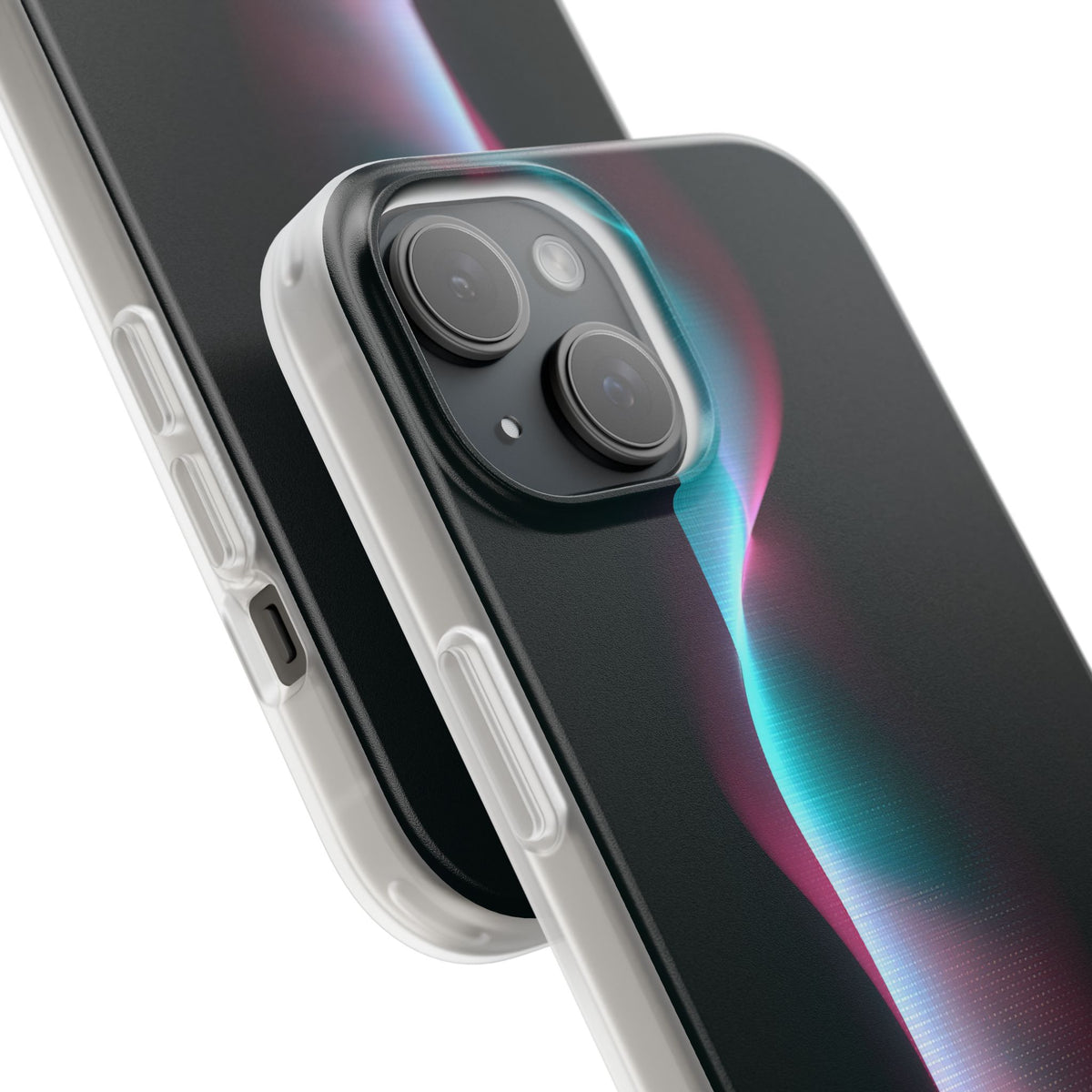 Neon Pixel Flow · Lite Phone Case for iPhone ·  Black
