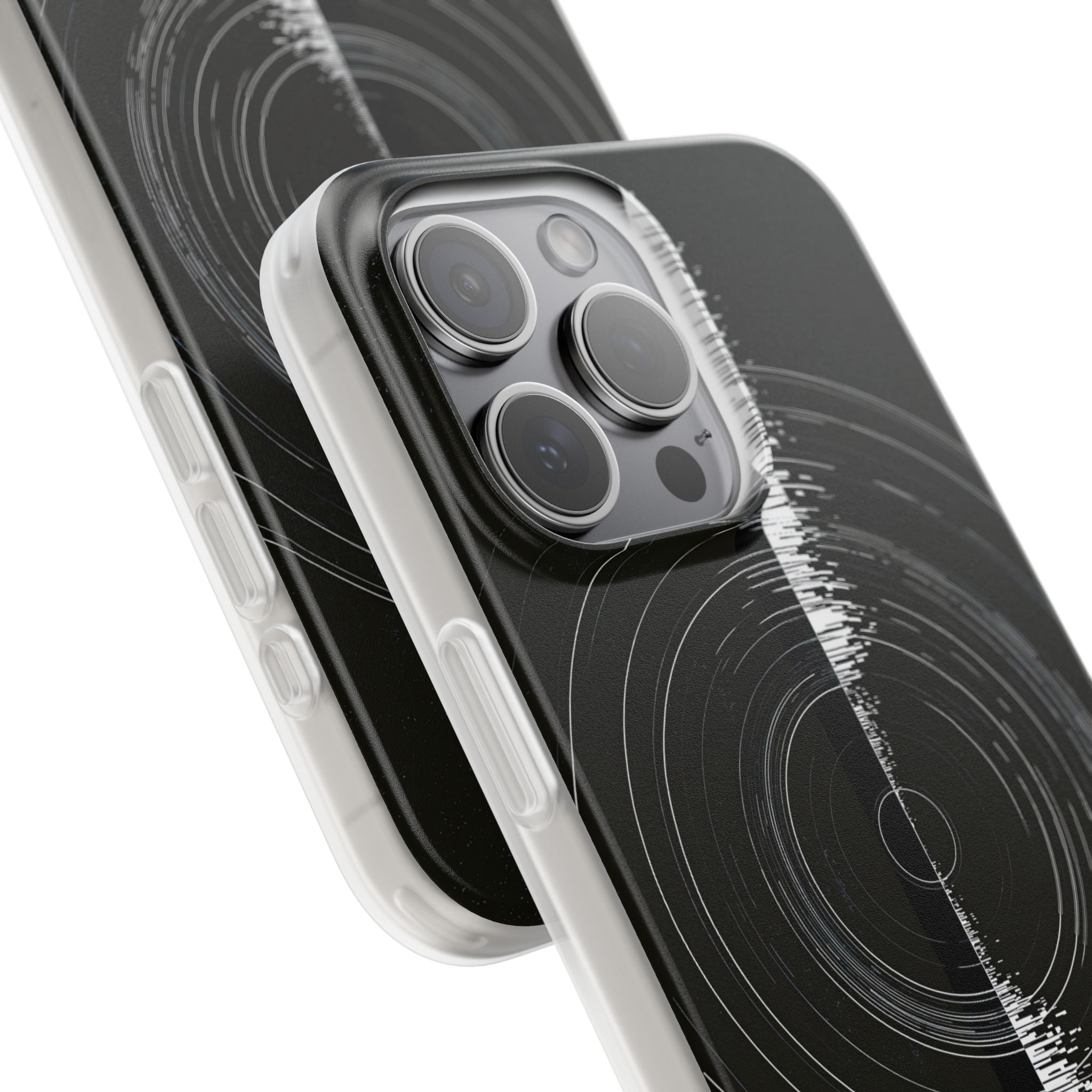 Black Lite Phone Case for iPhone - Obsidian Orbital Signal