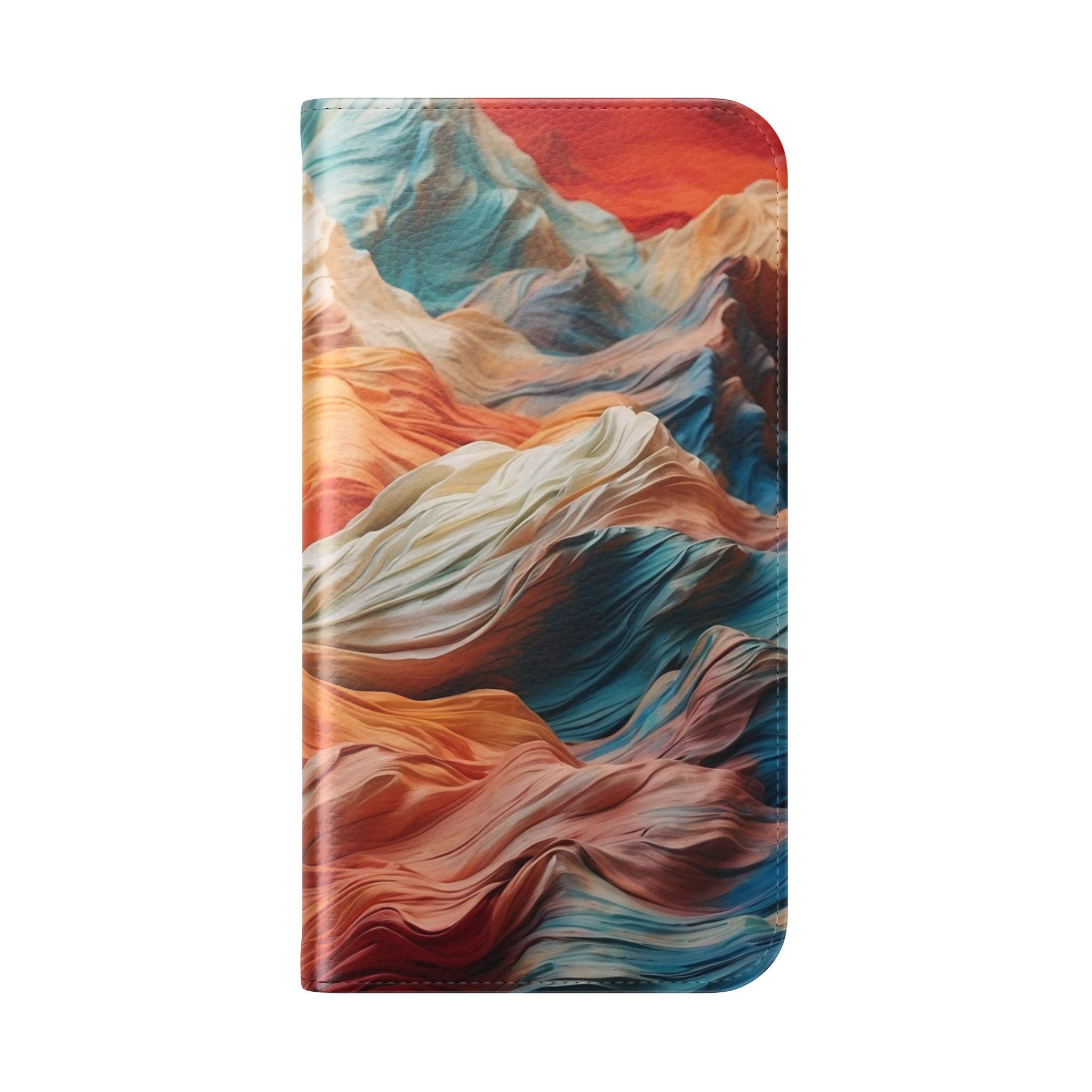 Fabric Peaks Sunset - iPhone 15 Pro Case - Wallet