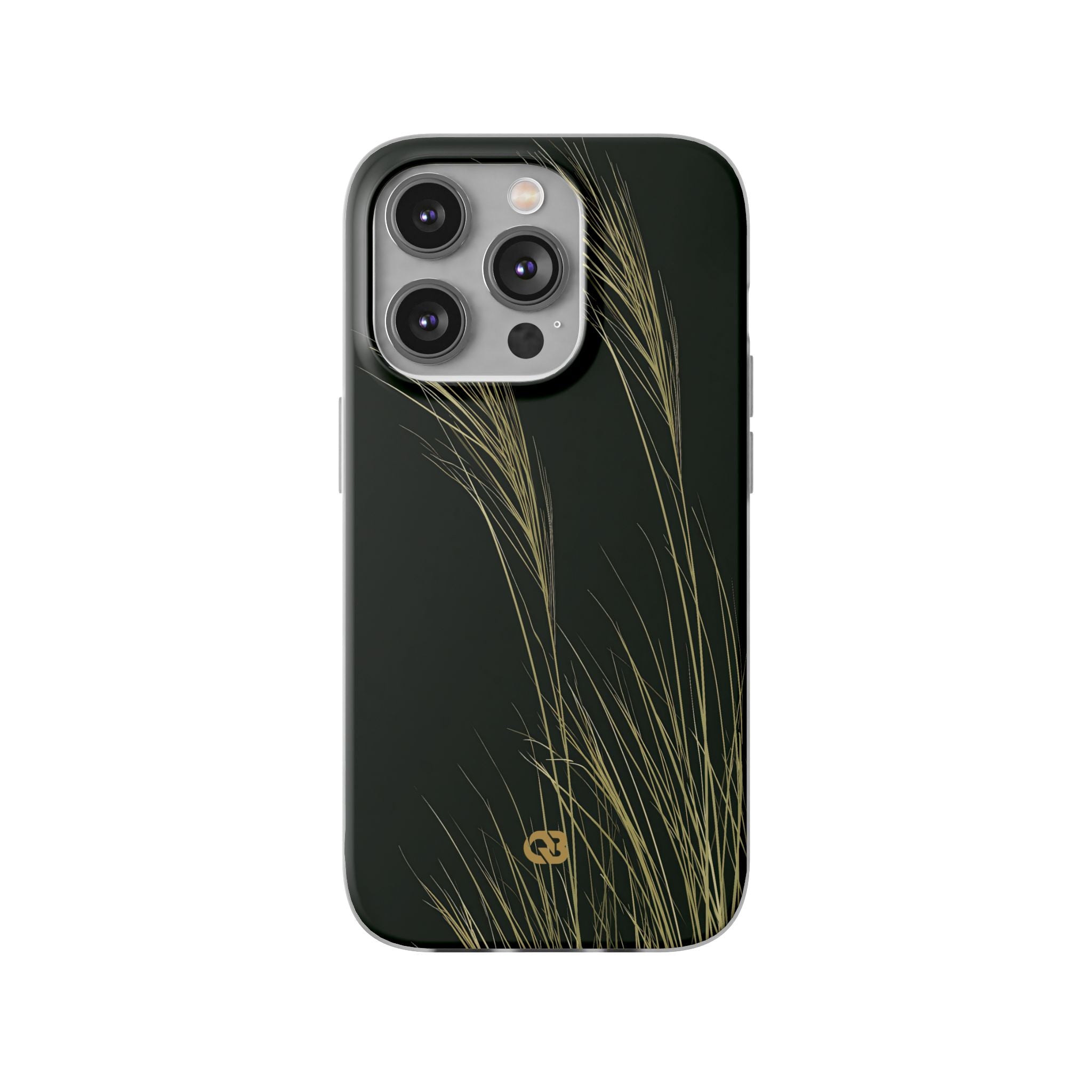 Green Lite Phone Case for iPhone - Midnight Gilded Grass