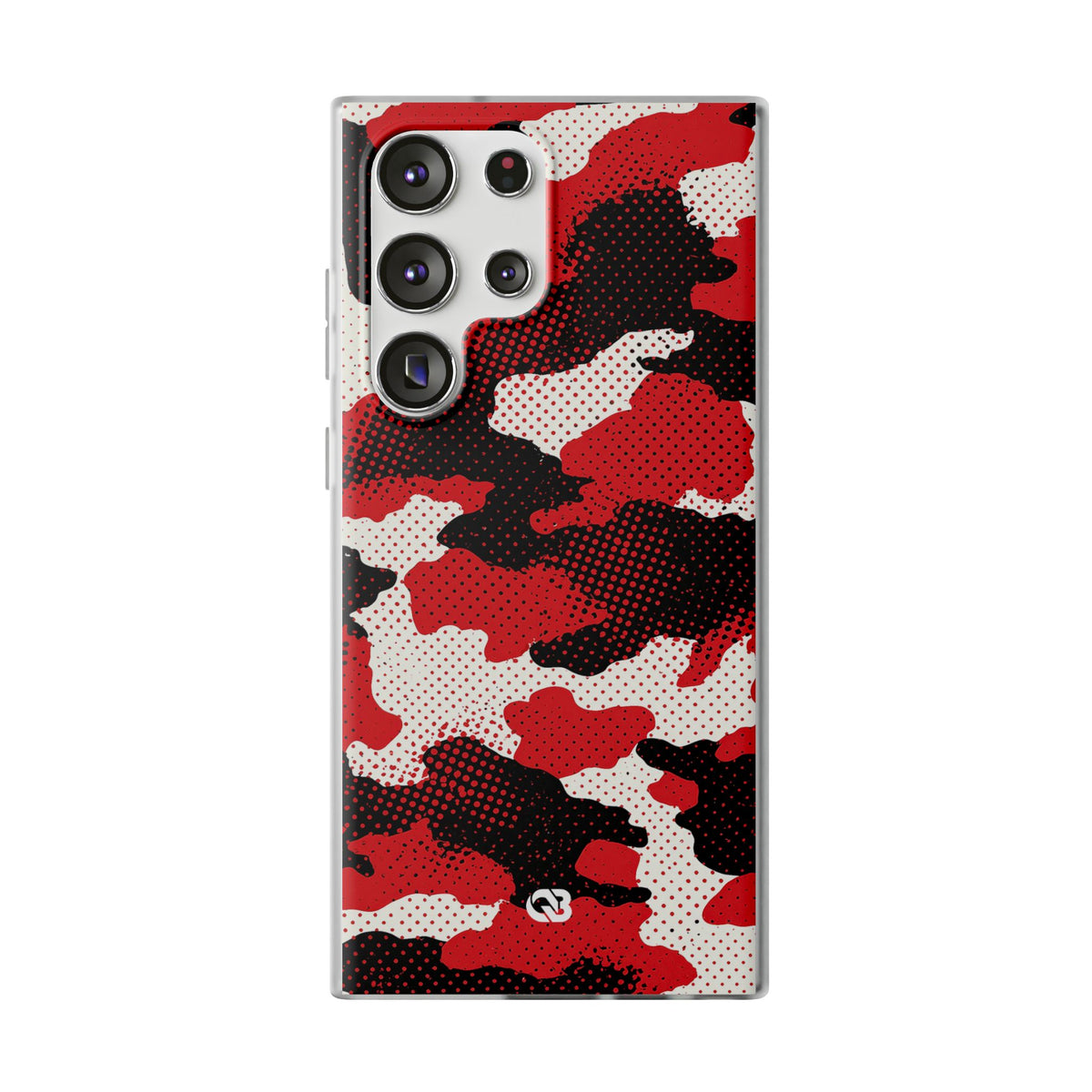 Crimson Halftone Camo · Lite Phone Case for Samsung · Red