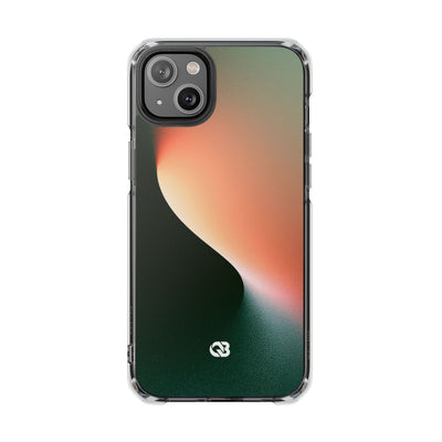Luminous Arc · Clear Impact Magnetic Phone Case for iPhone · Green
