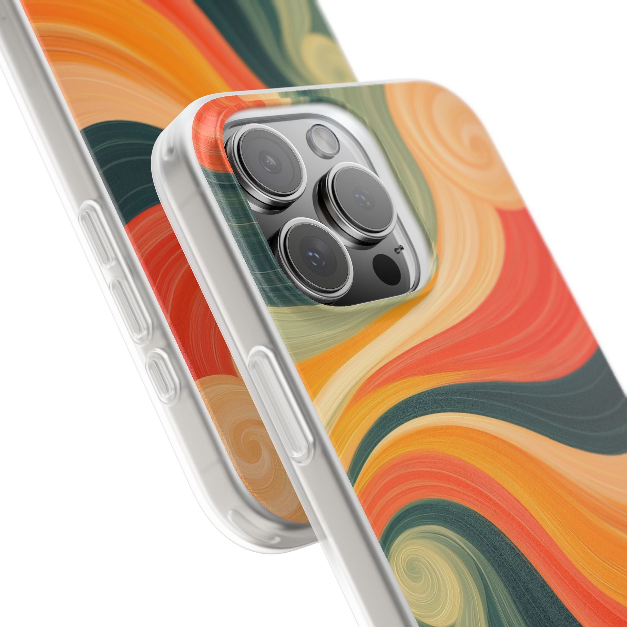 Pyörteinen hehku iPhone 16 Pro Max -pehmeä suojakotelo