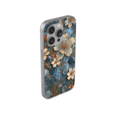 Gilded Blossom Reverie · Lite Phone Case for iPhone ·  Teal