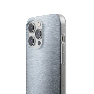 Silver Lite Phone Case for iPhone - Satin Chrome Grain
