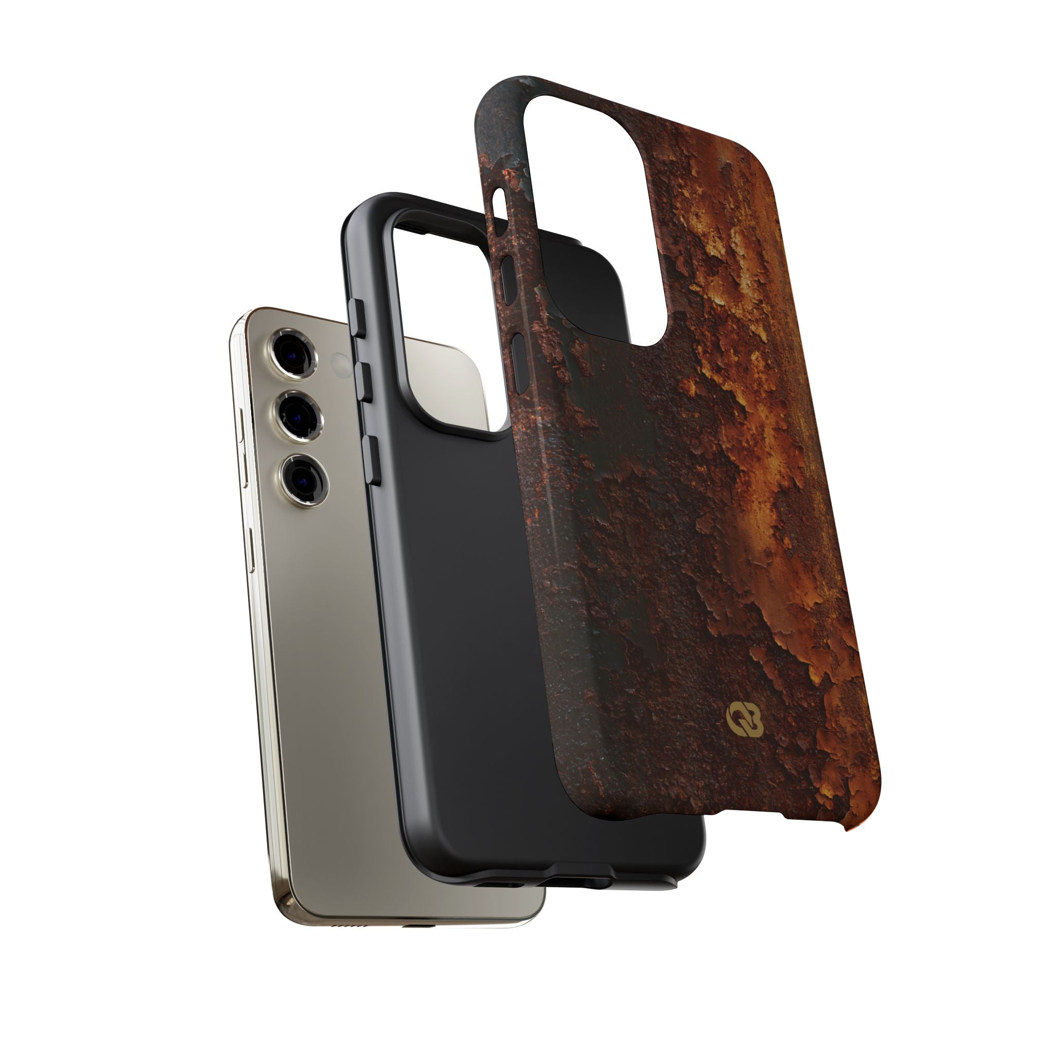 Orange Tough Phone Case for Samsung - Oxidized Iron Crust