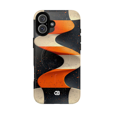 Orange Grit Twist · Tough+ Phone Case for iPhone · Magsafe