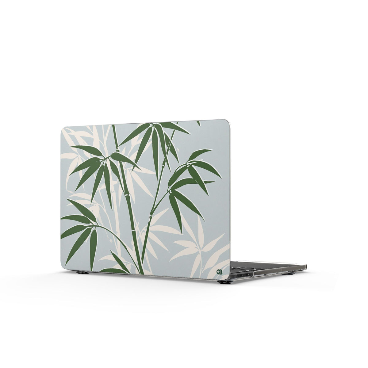 Serene Bamboo · Clear Hard Case for MacBook · Green