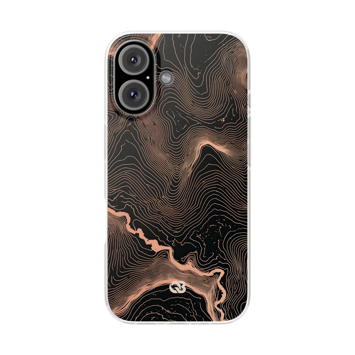 Mesa Elevation Contour · Lite Phone Case for iPhone ·  Black