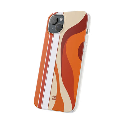 Orange Lite Phone Case for iPhone - Terracotta Metro Line
