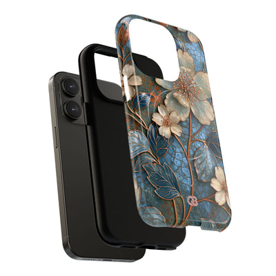 Gilded Blossom Reverie · Tough 2.0 Magnetic Phone Case for iPhone · Teal