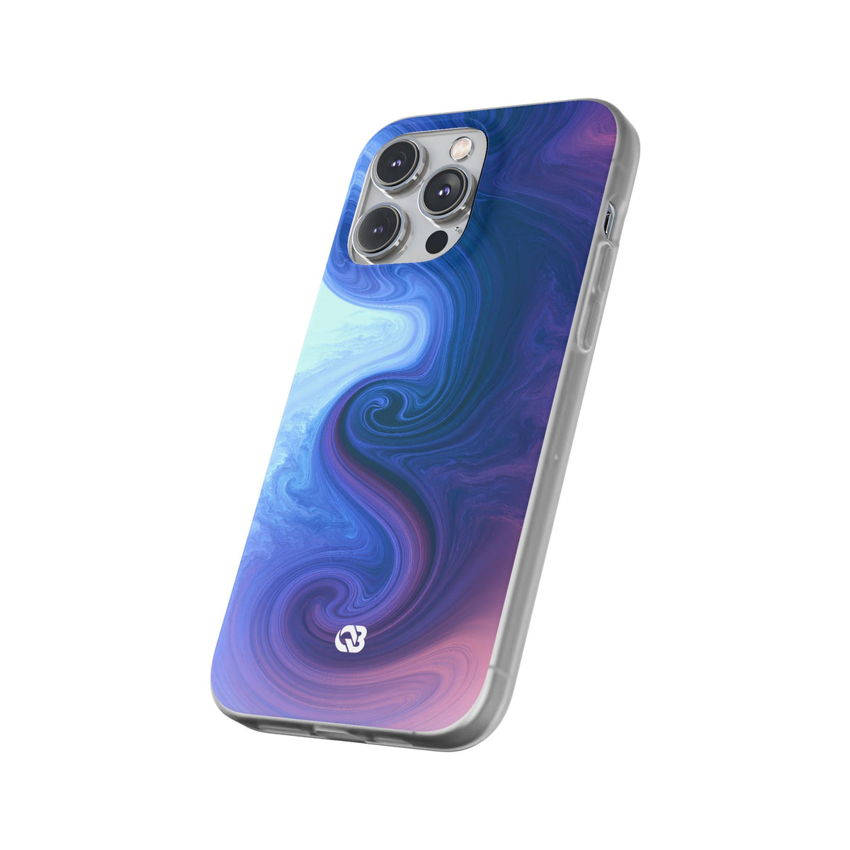 Azure Fluid Swirl · Lite Phone Case for iPhone ·  Blue
