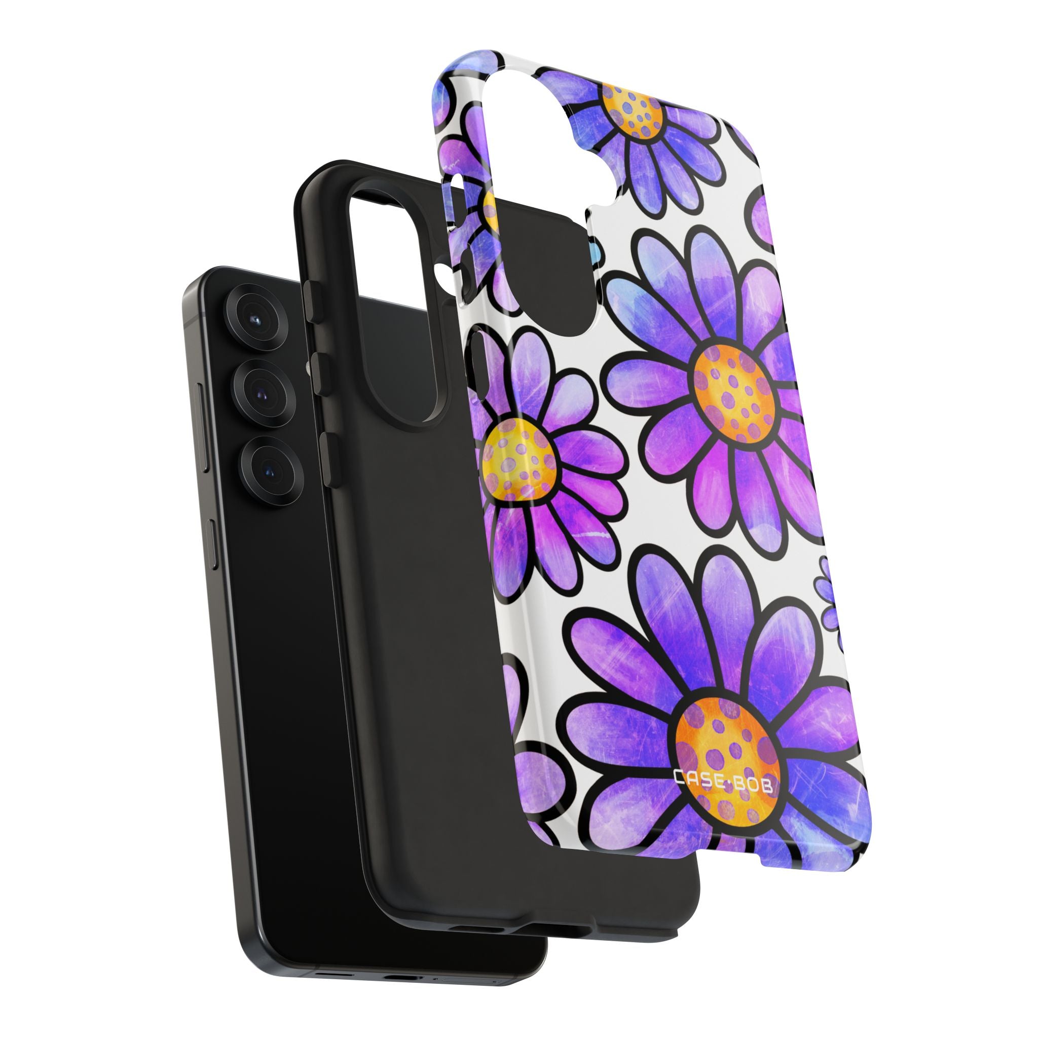Polka Dot Blooms Samsung S25 Case - Tough