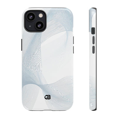 Glacial Contour Waves · Tough Phone Case for iPhone · White