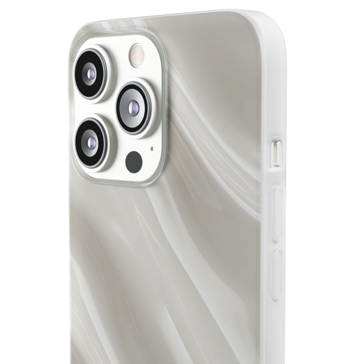 Liquid Enamel Fold · Lite Phone Case for iPhone ·  White